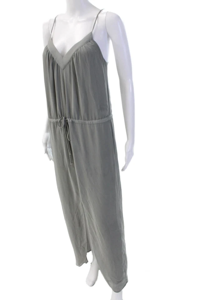 Платье миди женское Rory Beca без рукавов с v-образным вырезом на шнурке зеленое размер XS - Изображение 2 из 4