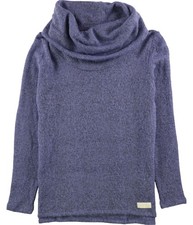 DKNY Womens Cowl-Neck Pullover Sweater, Purple, X-Small