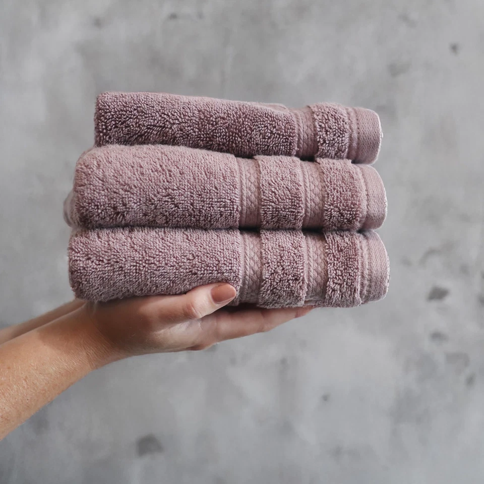 Juego de 8 paños de lavanda premium mezcla de algodón ultra suave altamente absorbente Foto 4 de 4