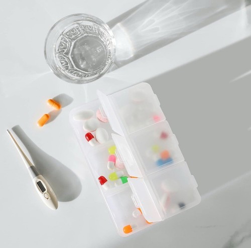 3-Pack 6 Compartments Travel Pill Case, Pill Organizer, Drawer Type Medicine Box - Picture 5 of 8