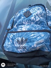 adidas Kids Tie-Dye Backpack Blue/White/Black...