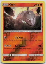 Onix Reverse Holo 105/236 Common Cosmic Eclipse Pokemon NM/M
