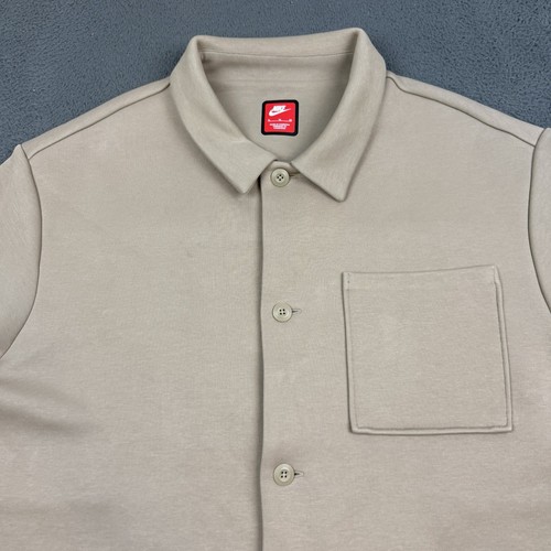 Nike Sportswear Tech Fleece Reimagined Blazer Mens XL Oversized Shacket Khaki - Picture 2 of 10
