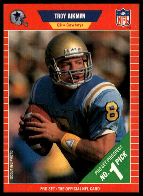 1989 Pro Set #490 Troy Aikman