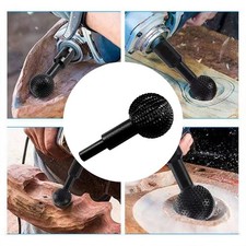 Wood Carving Rotary Burr Ball Gouge Grinding Head for Drill Tool