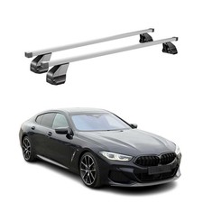 Menabo Dachträger für BMW 8er Gran Coupe G16 G15 2018-26 Aluminium Schwarz 2tlg