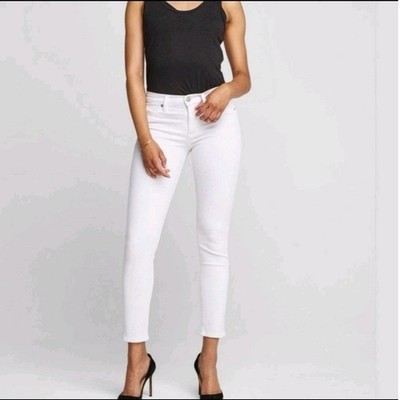 Hudson Nico Super Skinny Jeans  Women's 31 Mid Rise White Stretch