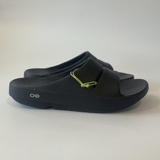 OOFOS Slide Sandals Unisex M10/W12 Black OOAHH Original Recovery