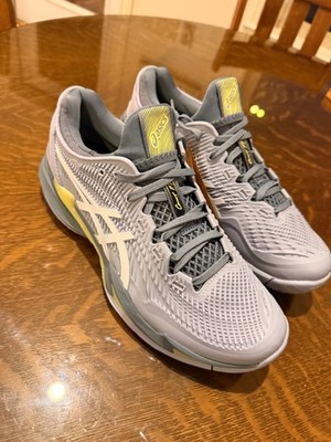 asics court ff3 mens tennis shoes. Brand new never worn grey and green