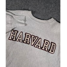 Vtg Harvard Champion Reverse Weave Sweatshirt Mens XL Made in USA Embroidered