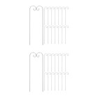  30 Pcs Shepherd Hook for Outdoor Metal Flower Garden Stakes Hanger