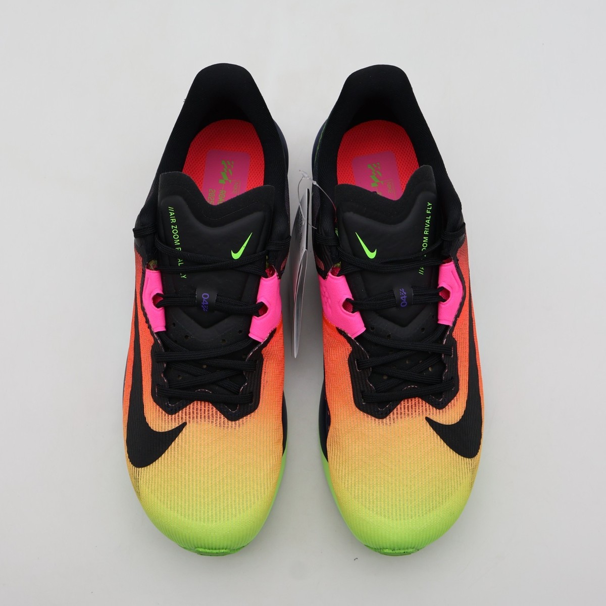 IO9565-400 Nike Air Zoom Rival Fly 4 Dark Obsidian Ghost Green