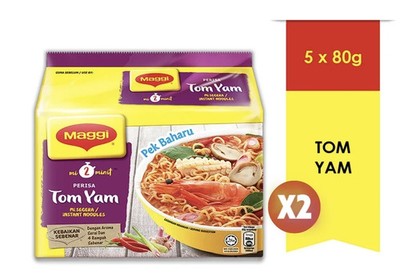 2x5 Packs of 80g Maggi Tom Yam Soup Instant Noodles Malaysian Halal EXPRESS SHIP