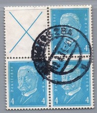 Dt. Reich Zusammendruck Michel-Nr. S 38 / W 26 gestempelt