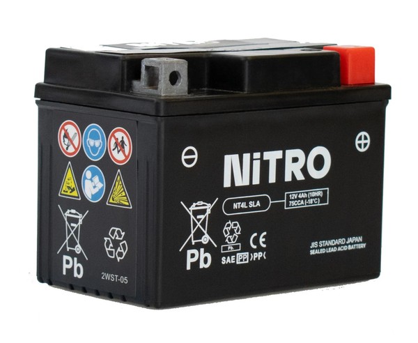 Batterie YT4L FüR AGM GEL YB4L-B YB4L-BS FüR Peugeot Speedfight 50 2 AC 2T DT WR-image