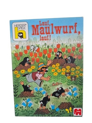 Lauf Maulwurf lauf Gesellschaftsspiel Jumbo Herder 1991 Brettspiel 2-6 Spieler