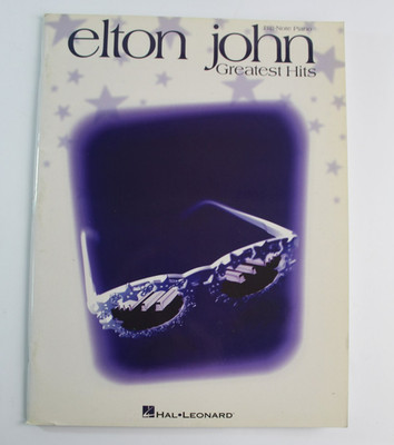 Elton John Greatest Hits Songbook Big Note Piano Sheet Music Hal Leonard Vintage