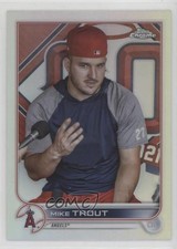2022 Topps Chrome Image Variation SP Base Refractor Mike Trout #200 2vh