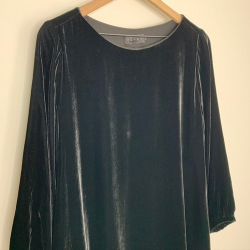 HATCH Bella Dress Velvet Maternity Silk Blend Black Small Size 1 - Picture 7 of 17