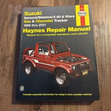 Suzuki Samurai/Sidekick, Geo y Chevrolet Tracker 1986-2001 Haynes manual de reparación
