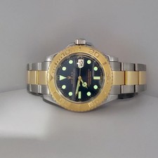2009 Rolex Yacht-Master Blue Dial Yellow Gold/Steel 40mm Watch 16623 Box Papers 7