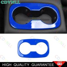 Para Chevy Trax 2023-2026 Azul Brillante Trasero Portavasos de Agua Panel Cubierta Borde 1 PIEZA