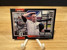 2026 Topps Series 1 Celebration Tarik Skubal Dugout Peeks Black /10 SSP Bookend