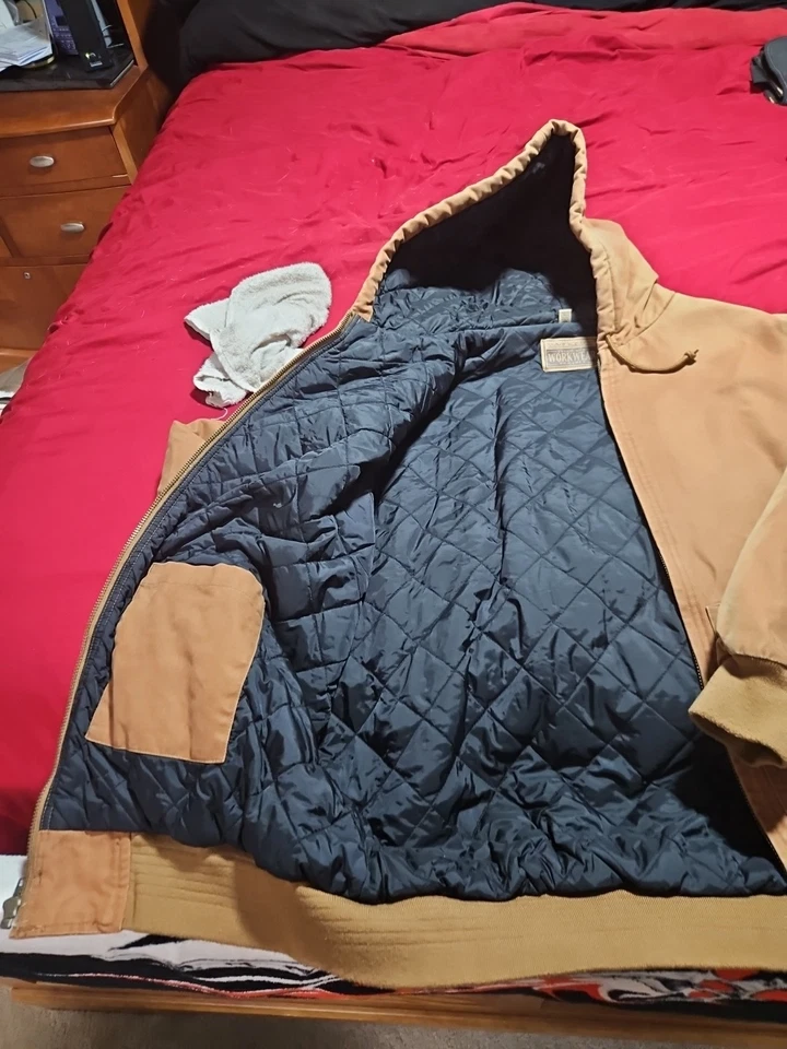 Jaqueta SWINGSTER Work Wear com Capuz Tamanho XL Lona Bronzeada Pls Rd Desc - Imagem 3 de 3