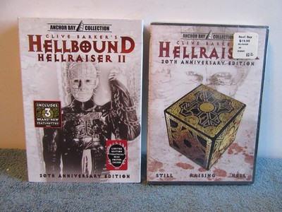 2 Hellraiser I & II 20th anniversary dvd NEW hellbound poster bonus pinhead
