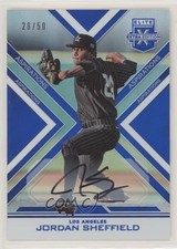2016 Panini Elite Extra Edition Aspirations Blue 28/50 Jordan Sheffield Auto 1u4