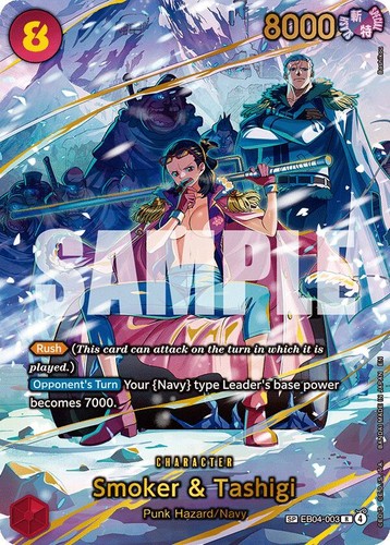 One Piece TCG EB04-003 Smoker & Tashigi SR(SP) EGGHEAD CRISIS