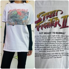 Y2K Mortal Kombat Dragon Tee Gamer Grunge Goth Graphic Novelty T-Shirt - M