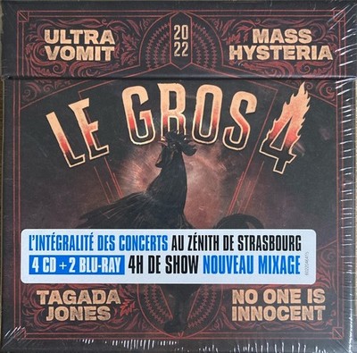 4xCD ALBUM + 2xBLU-RAY ULTRA VOMIT/MASS HYSTERIA/NO ONE IS INNOCENT/TAGADA JONES