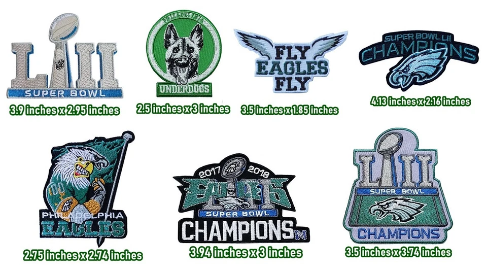 Philadelphia Eagles44Pcs/Pack NFL 🏈 Sport LOGO PATCH,IRON,Sewing on Fabrics - Image 4 of 4