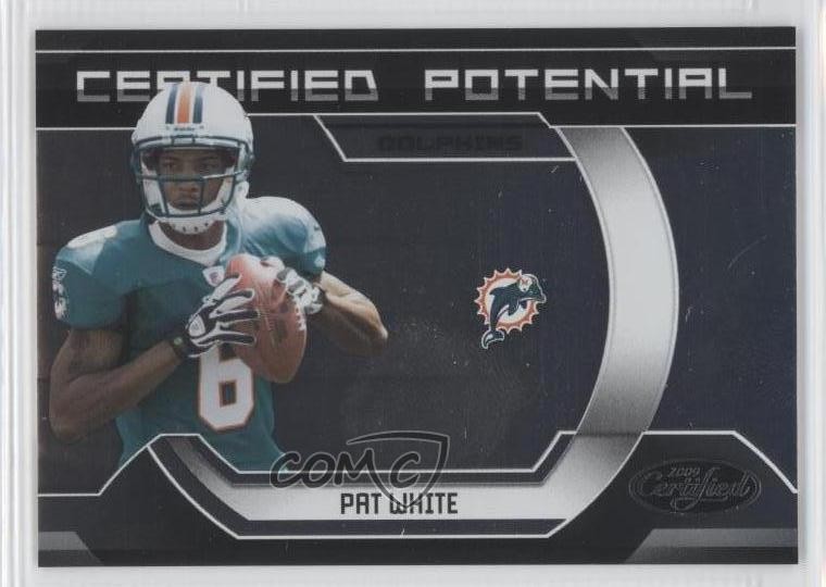 2009 Donruss Certified Potential 877/1000 Pat White #19 Rookie RC 0j0