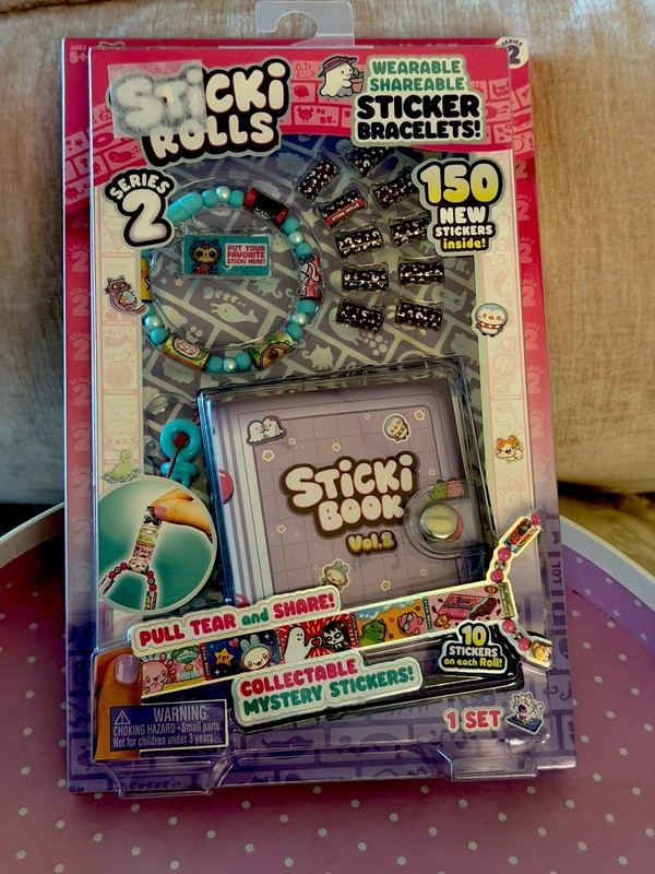 STICKI Rolls Sticki Book - Wearable & Shareable 150 Sticker Bracelet