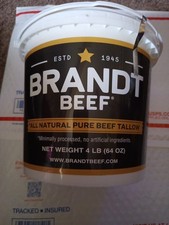 Brand Tallow 100 Pure Beef Tallow 64 oz 4 lb Tub for Cooking, Skincare, ...