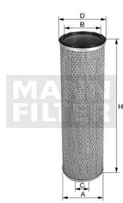Sekundärluftfilter MANN-FILTER CF 22 269 Filtereinsatz
