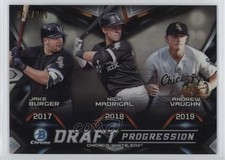 2019 Bowman Draft Chrome Progression Refractor Jake Burger Nick Madrigal 2r1