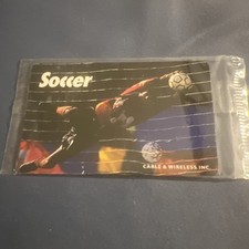 Soccer Cable Wireless Phone Card, Limited Addition ser Vintage Rare