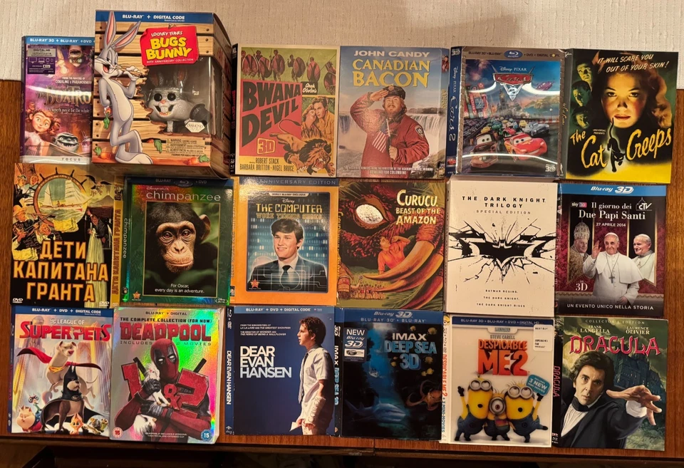 PLEASE READ ⬇️: SLIPCOVERS ONLY: Assorted 3D Blu-ray, Blu-ray, and DVD Slips - Image 2 of 4