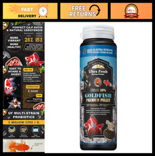 Premium Goldfish Food Pellets - Color Enhancing, All Natural, Clear Water, 4.6 o