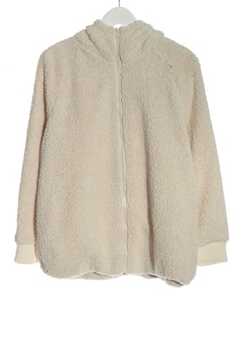 H&M Giacca in eco pelliccia Donna Giacca Taglia IT 42 bianco sporco stile casual - Foto 4 di 5