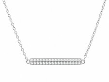 Le Vian 14K White Gold Pendant Necklace Jewelry for Her 0.14 cts White Diamonds