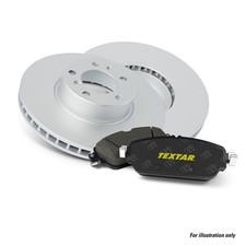 TEXTAR Bremsscheiben +Bremsbeläge vorne u.a. für AUDI, SEAT, VW