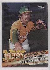 2020 Topps Decades Best Chrome Series 2 Award Winners Catfish Hunter HOF 0t2