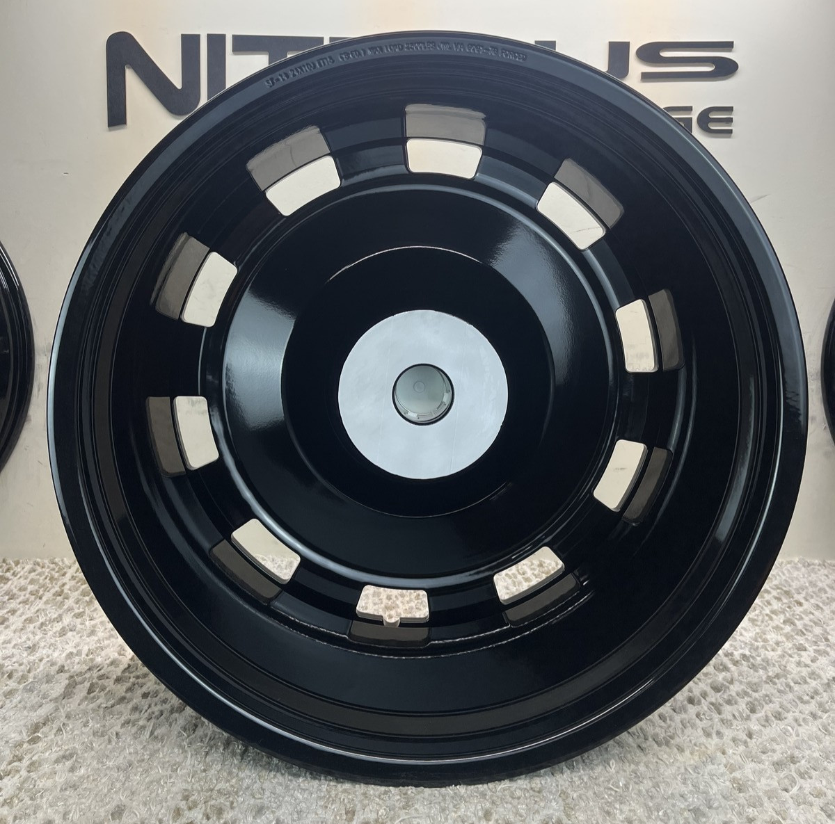 24" NG Forged Rolls Royce Cullinan Full Face Wheels W/ RR floater caps Black 52A