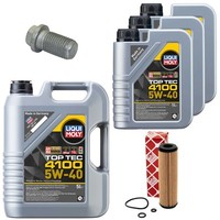 MotoröL Filter Set Top Tec 4100 5W-40 8 Liter + Schraube FüR Mercedes Sprinter