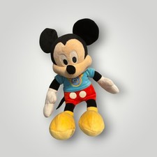 Disney Mickey Mouse Classic Plush Blue Shirt Red Shorts Yellow Shoes