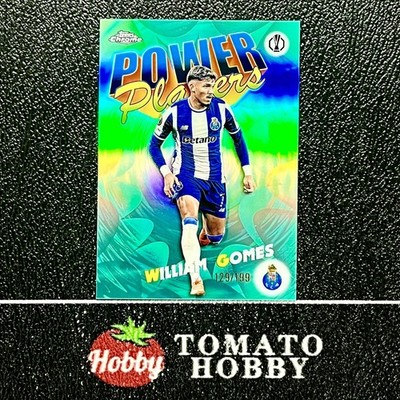 WILLIAM GOMES /199 AQUA REFRACTOR TOPPS CHROME UEFA 2025-26 Power Players PORTO